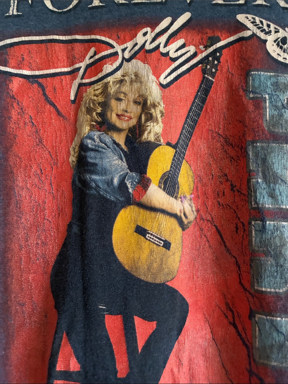 Forever Dolly Graphic Tee - Navy - Picture 2 of 4
